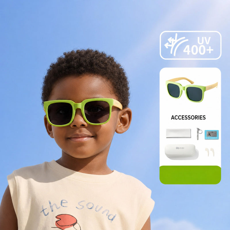 Kids Sunglasses, UV400 Protective Outdoor Sunshade Frame