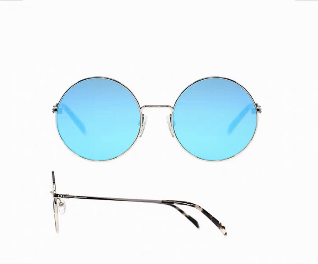 Sunglasses, Vintage Thin Metal Round