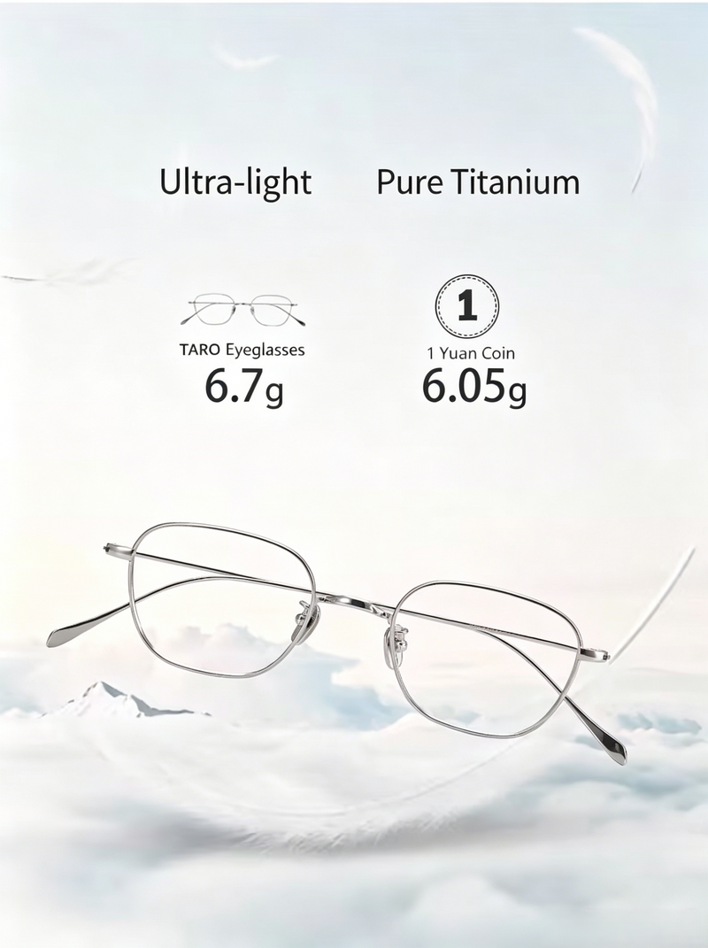 Prescription Glasses | Minimalist Lightweight Square Retro Frame