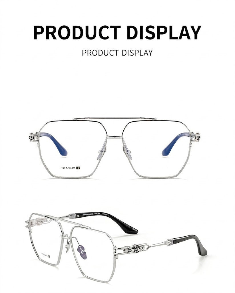 Prescription Men’s Glasses | Vintage Pure Titanium Square Frame