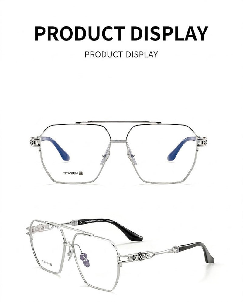 Prescription Men’s Glasses | Vintage Pure Titanium Square Frame