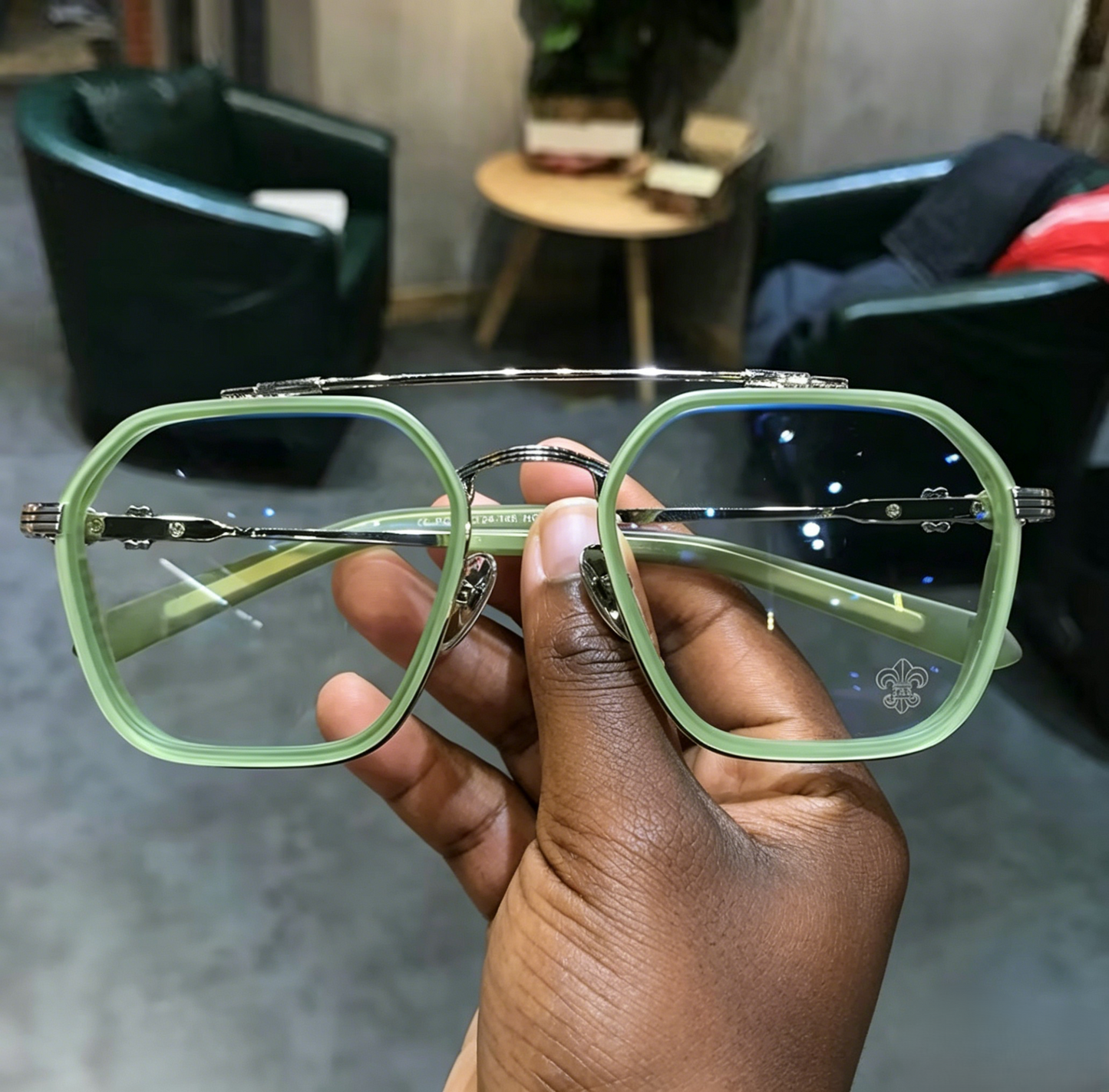 Prescription Glasses, Double Bridge Square Optical Frames