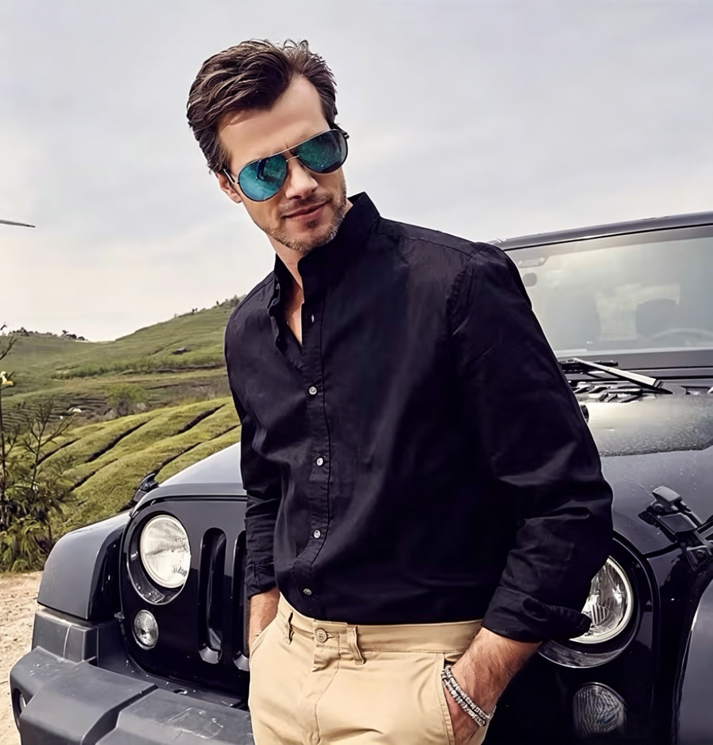 Men's Sunglasses Classic Aviator with Multiple Color Options