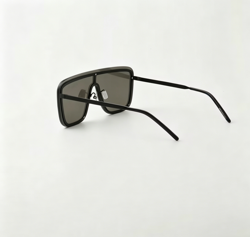 Sunglasses Luxury One-Piece Flat Top Square Stainless Steel