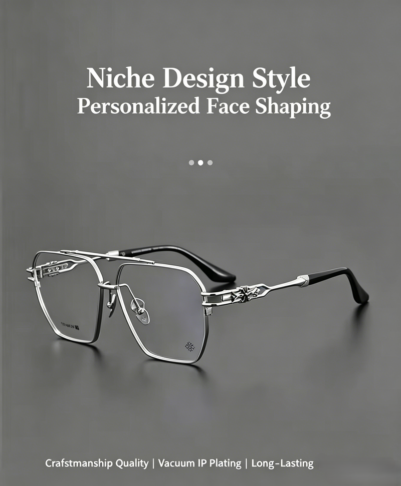 Prescription glasses | Titanium Lightweight Large glass Frames