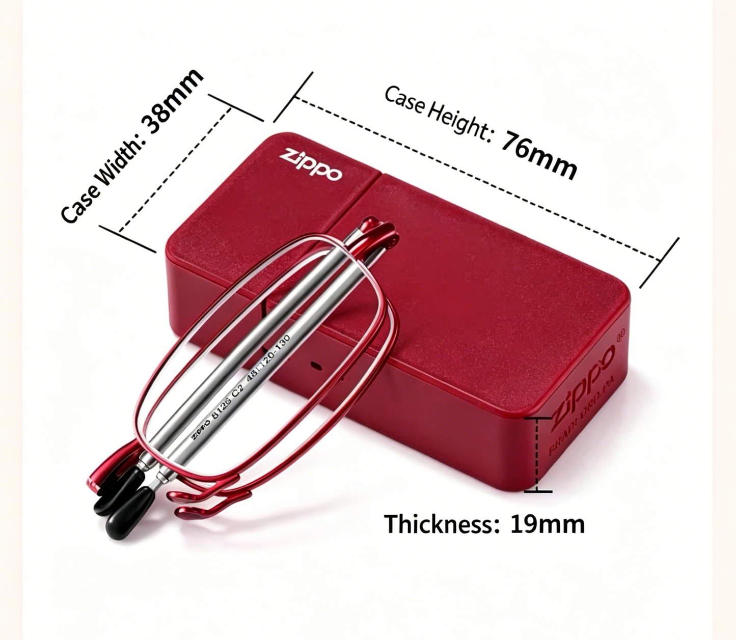 Foldable Anti Blue Light Prescription Reading Glasses with Magnetic Case
