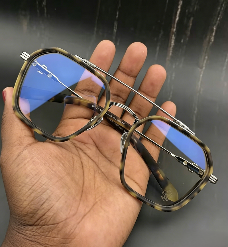 Prescription Glasses, Double Bridge Square Optical Frames