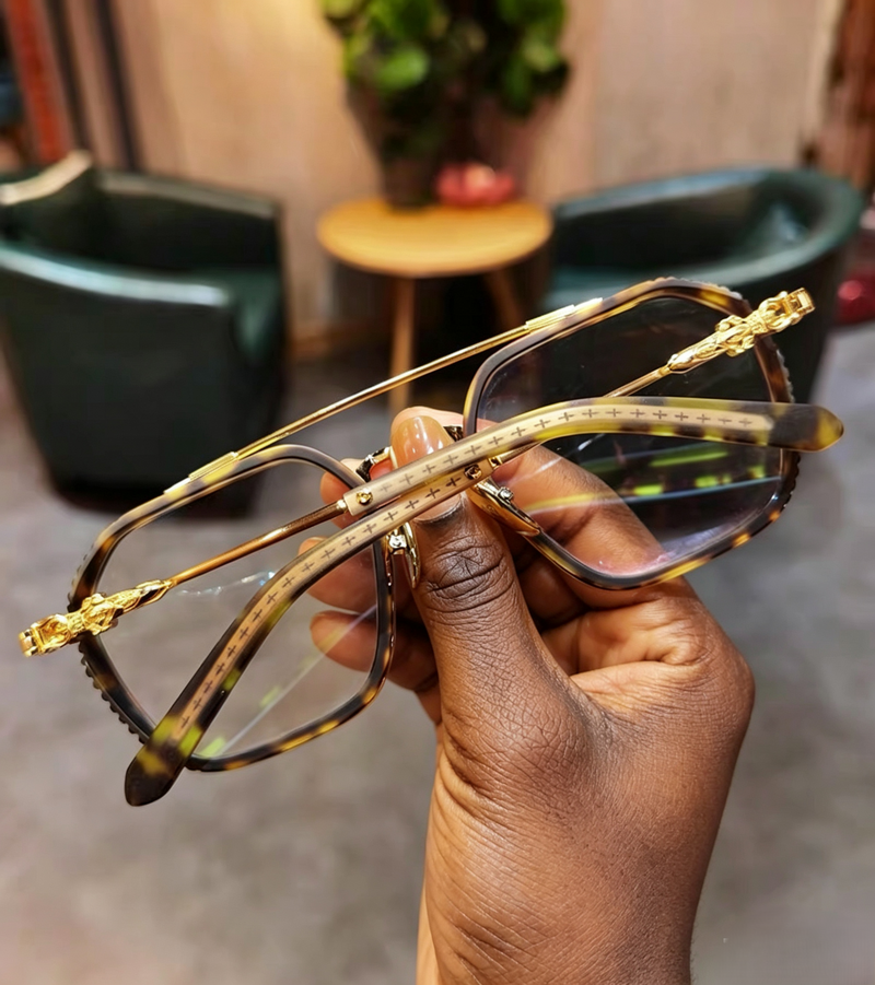 Prescription Glasses, Double Bridge Square Optical Frames