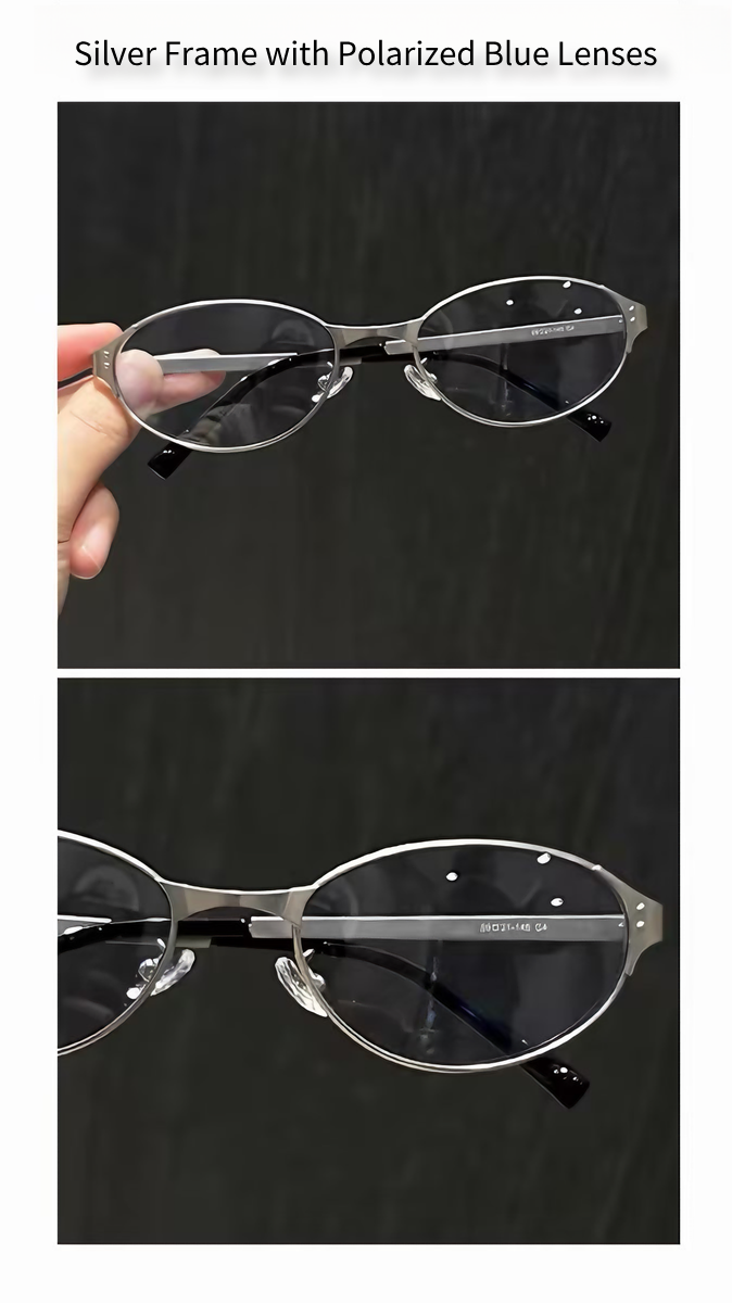 Prescription Sunglasses Tech Metallic Oval Frame