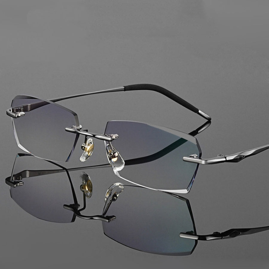 Prescription Glasses | Lightweight Titanium Rimless Business Glasses