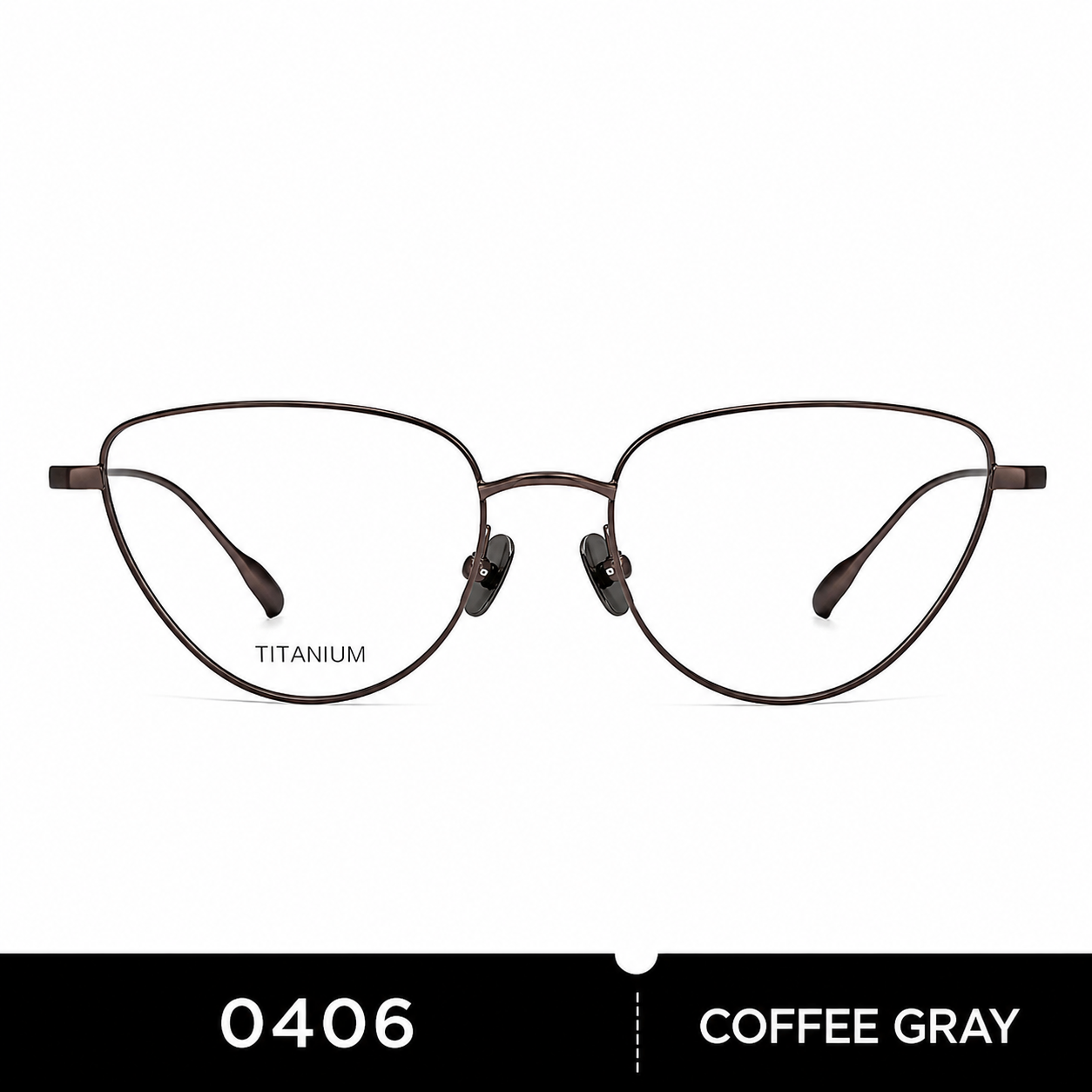 Prescription Women’s Eyeglasses | Gold Wire Cat Eye Ultralight Titanium Frame