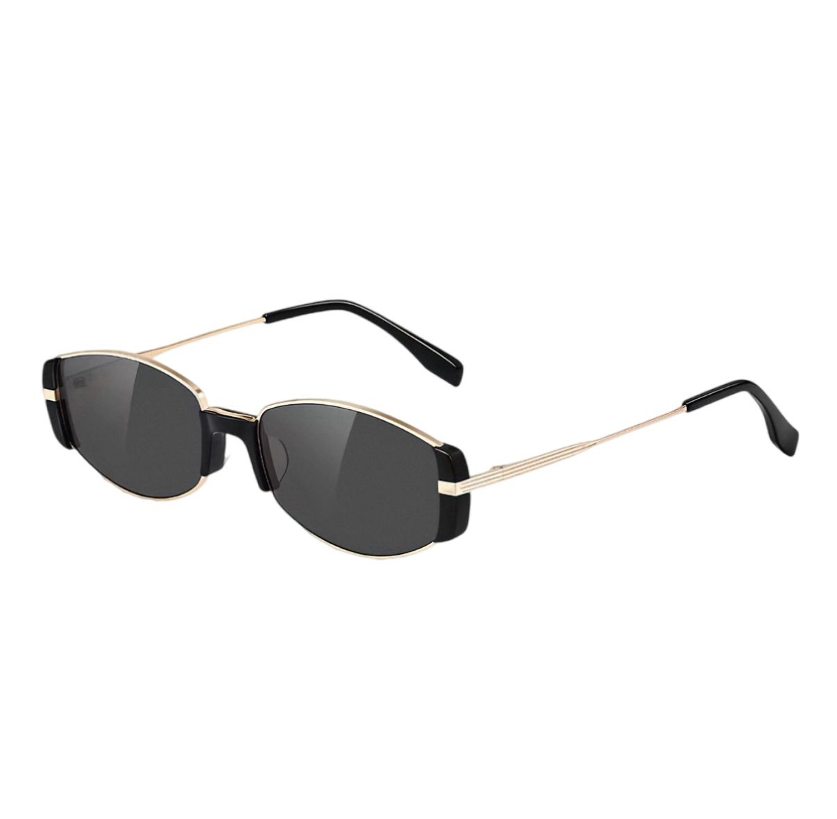 Prescription Sunglasses | Slim Retro Metal Rectangle