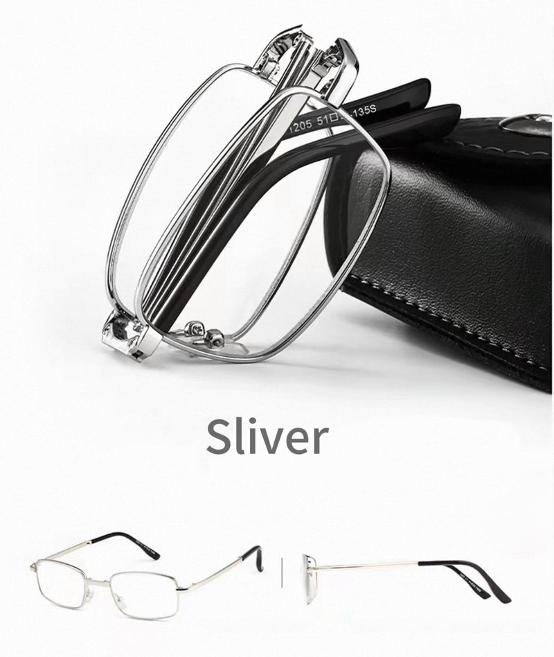 Three-Step Foldable Portable Prescription Reading Glasses