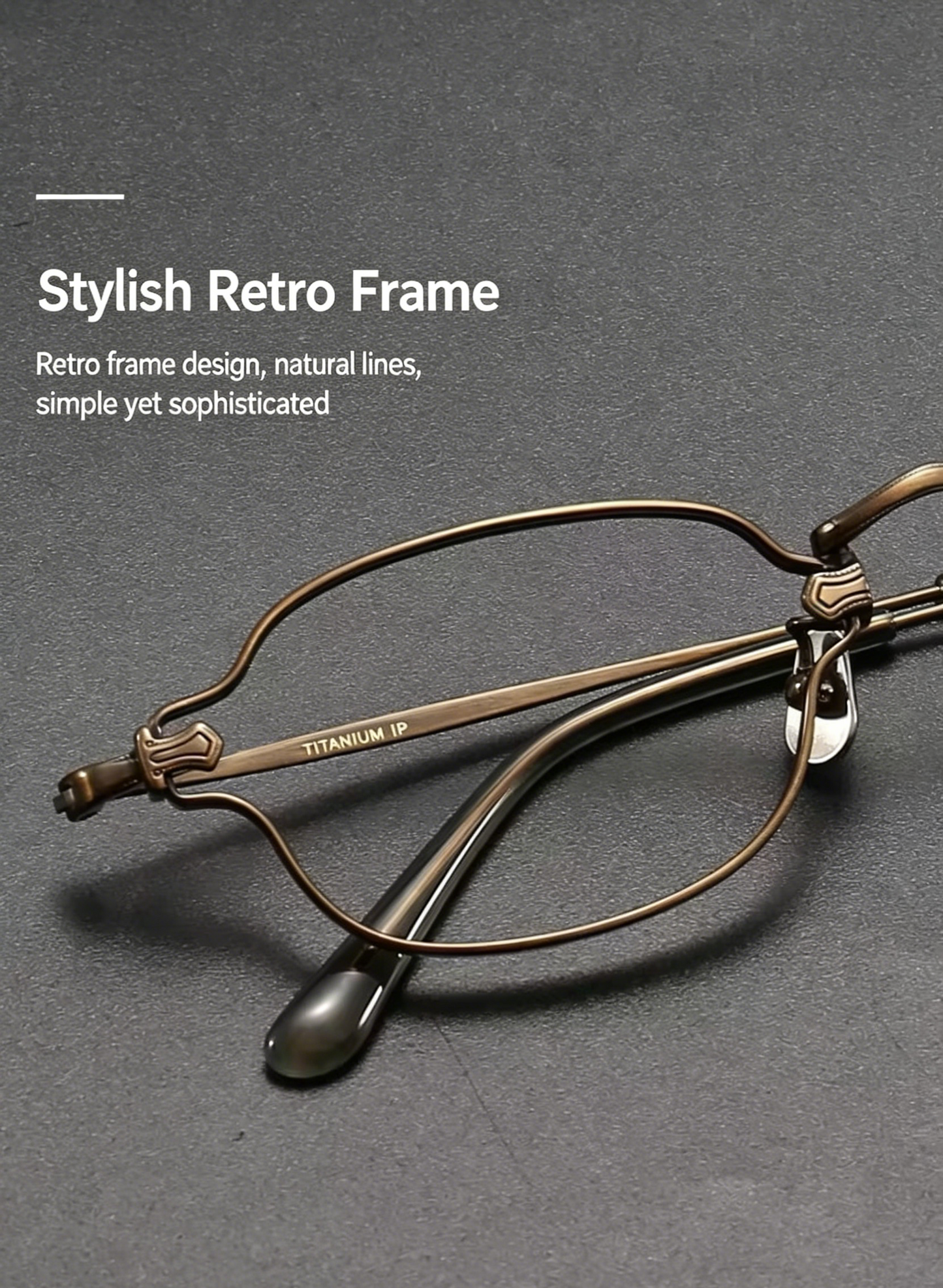 Prescription Glasses | Vintage Tiny Oval Titanium Optical Frames