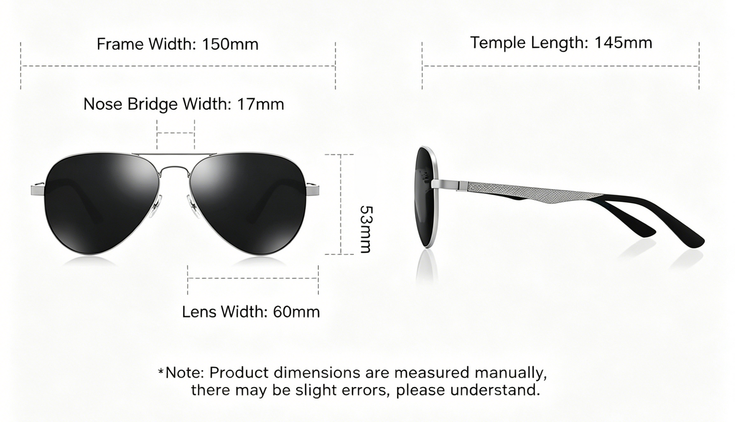 Sunglasses, Classic Metal Aviator Driving Glasses
