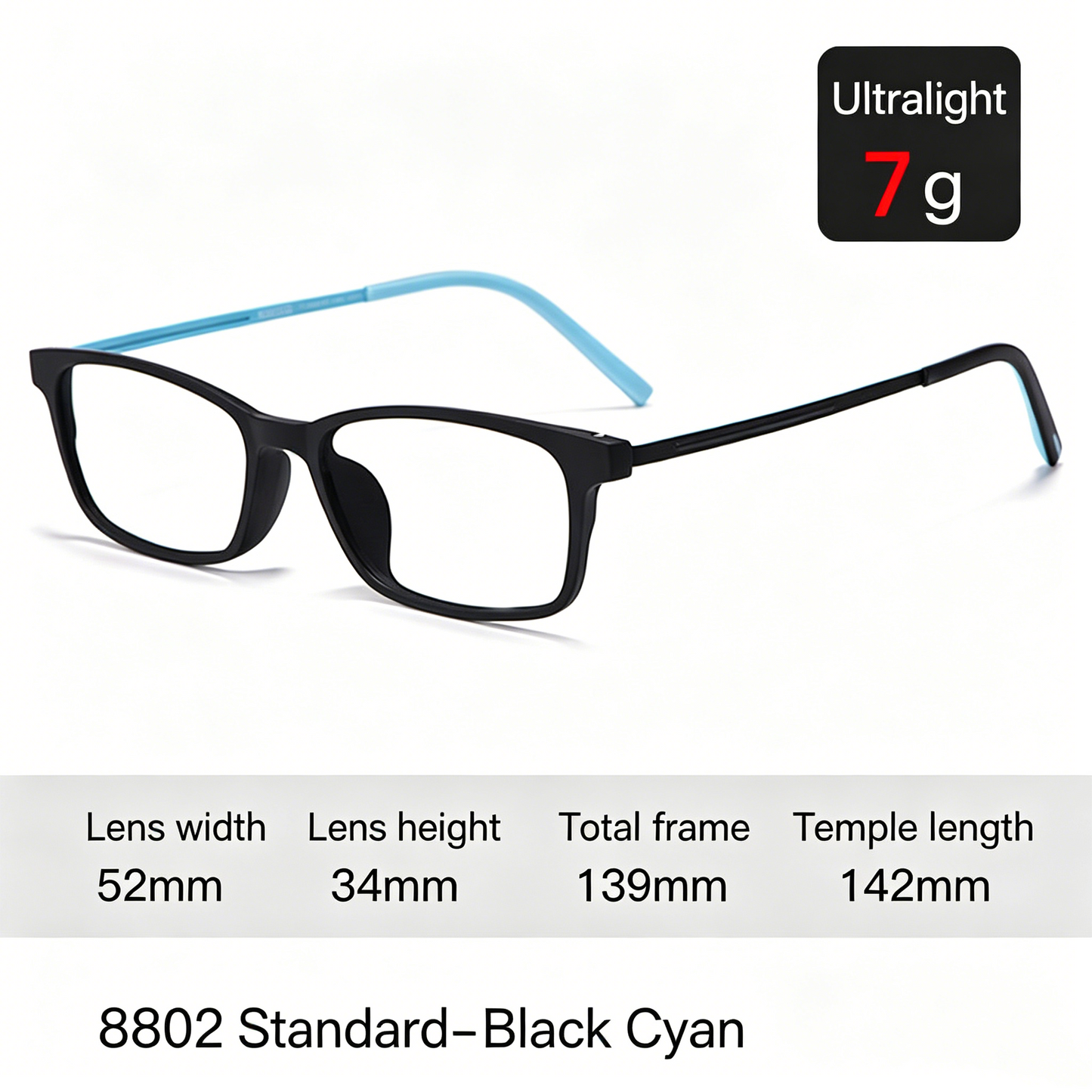 Men Rx Glasses Ultra Light Pure Titanium Frame, Photochromic Anti Blue Light UV Shield