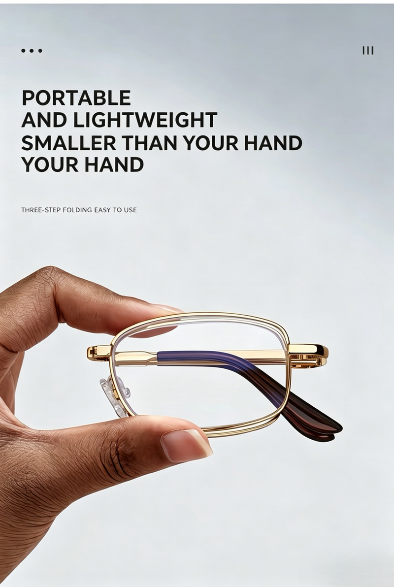 Foldable Lightweight Prescription Reading Glasses For Seniors