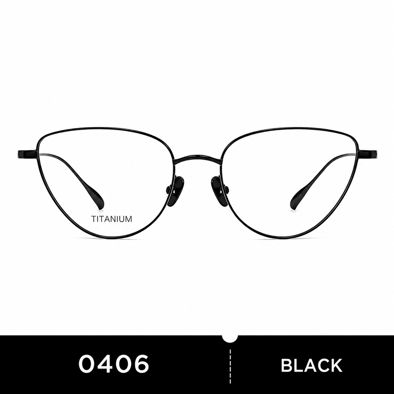 Prescription Women’s Eyeglasses | Gold Wire Cat Eye Ultralight Titanium Frame