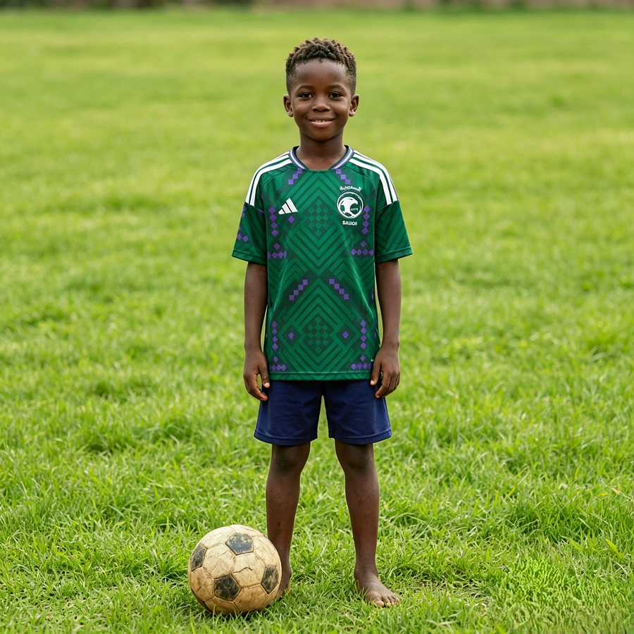 Saudi Arabia 2026 New Official Kids Home Football Jersey Sets