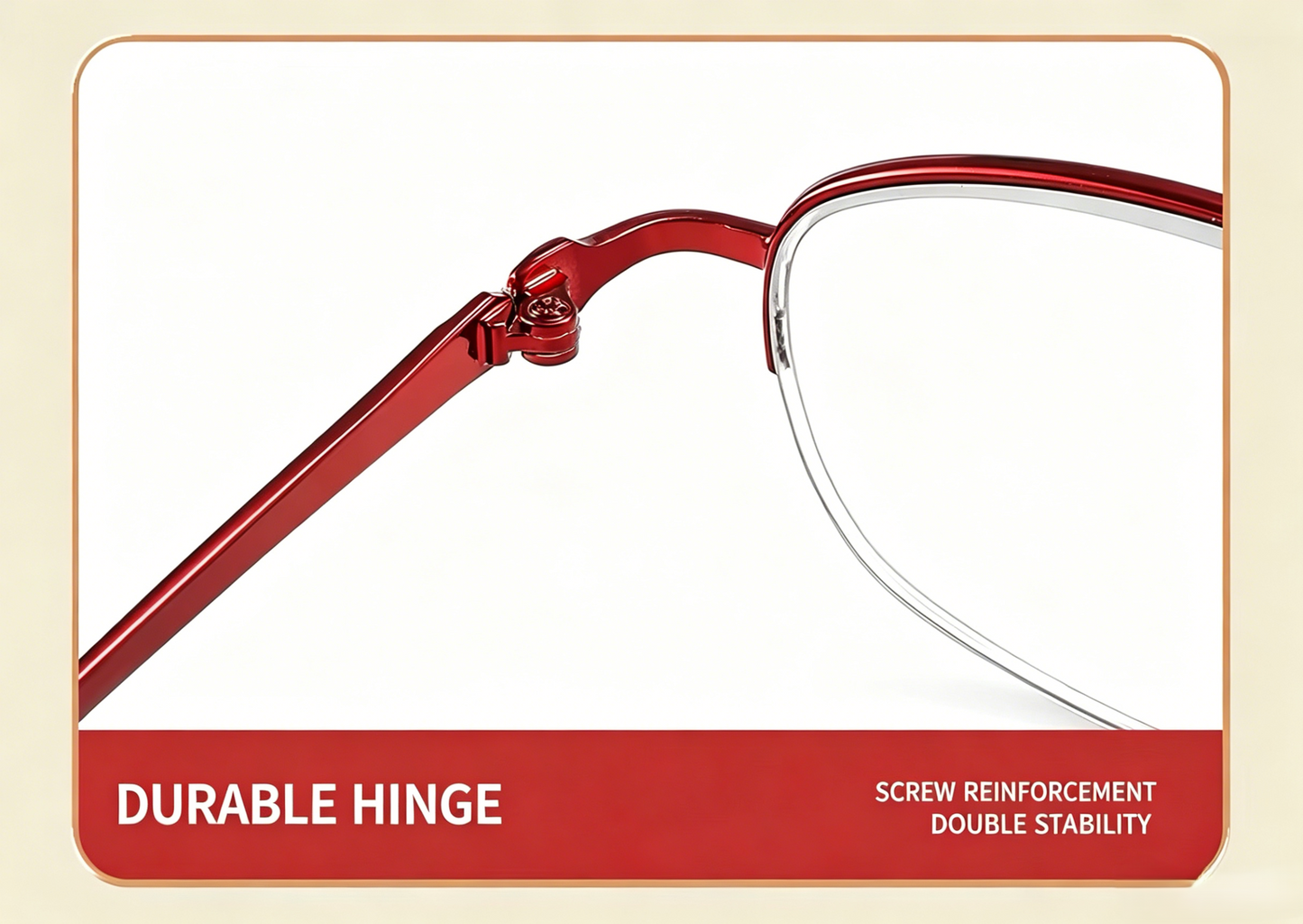 Elegant Half Rim Prescription Reading Glasses