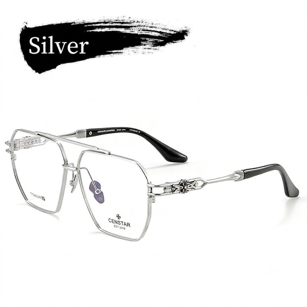 Prescription Men’s Glasses | Vintage Pure Titanium Square Frame