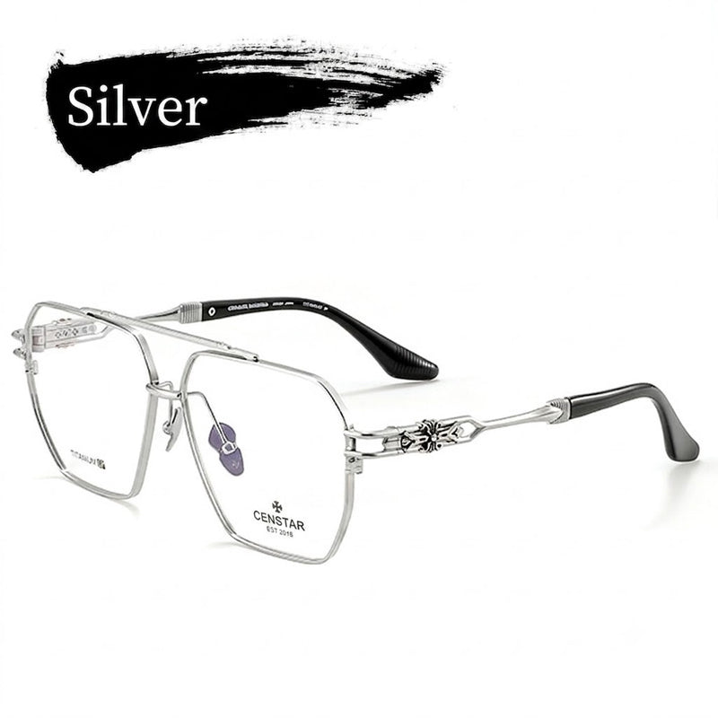 Prescription Men’s Glasses | Vintage Pure Titanium Square Frame