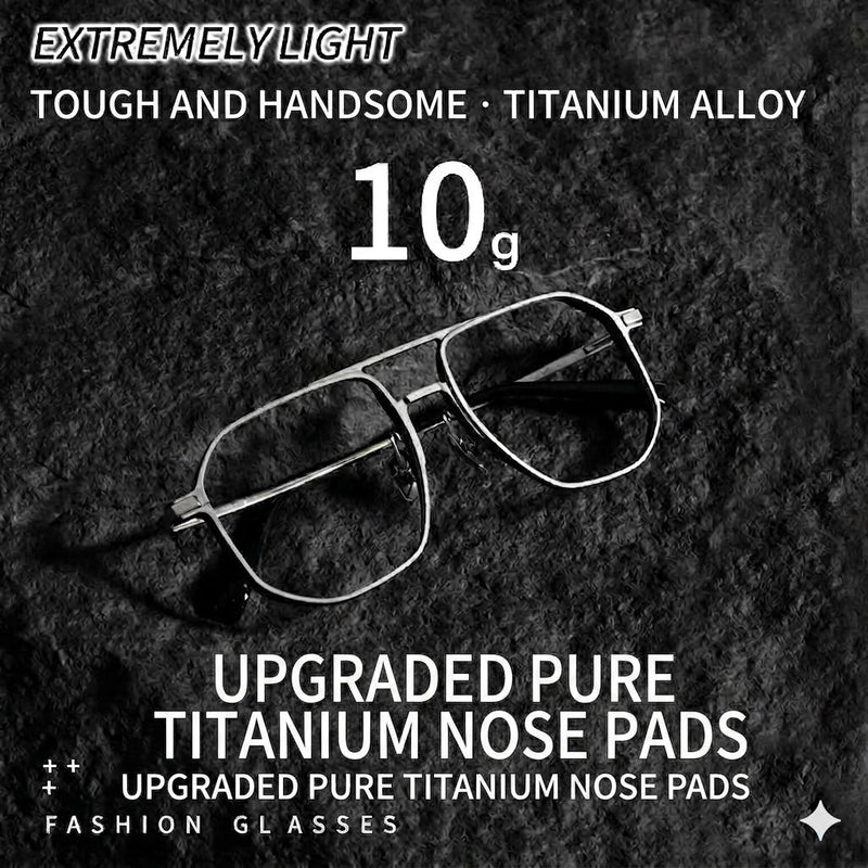 Prescription Eyeglasses | 10g Ultra-Light Titanium Alloy Magnetic Clip-On Frame