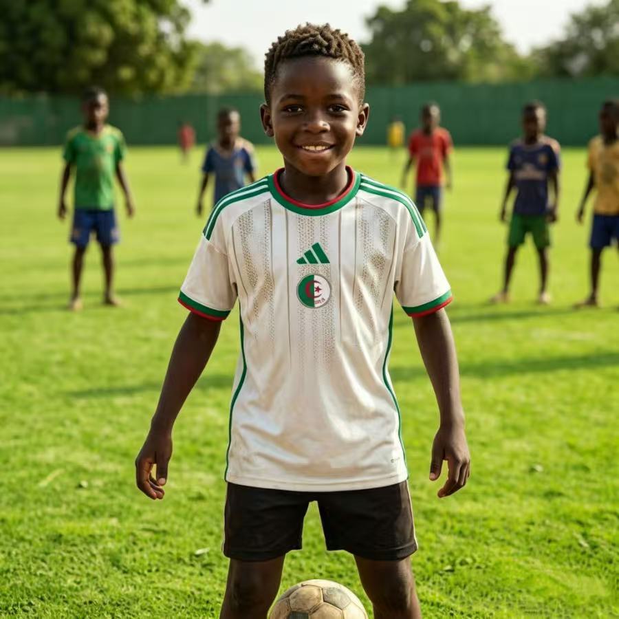 Algeria 2026 New Official Kids Home Football Jersey Sets
