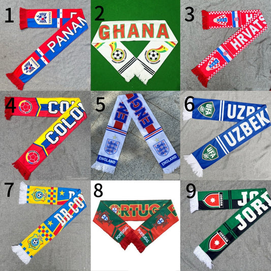 World Cup National Team Scarf, 48 Countries Available