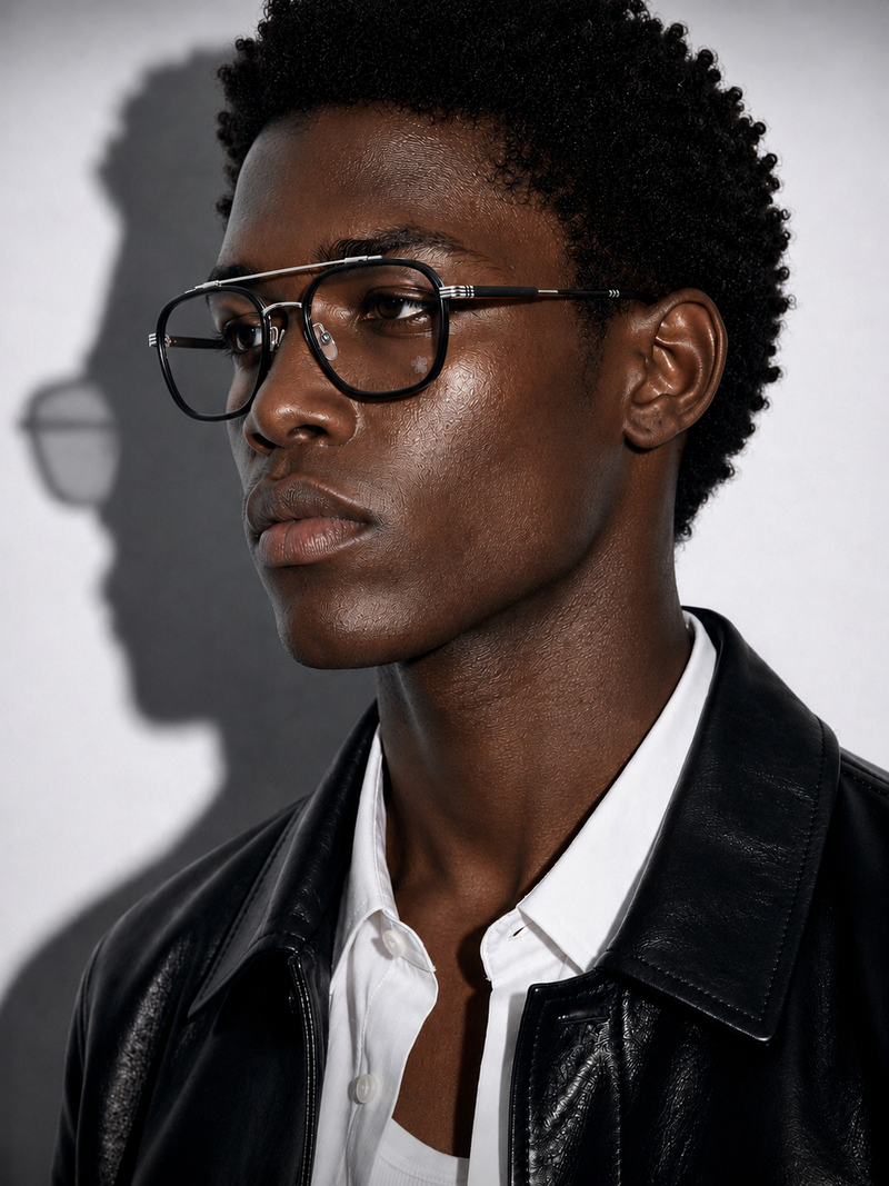 Prescription Glasses, Double Bridge Square Optical Frames