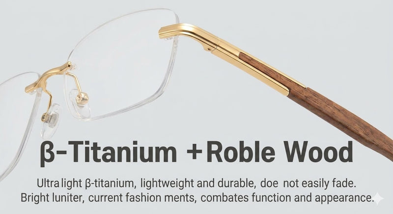 Prescription Men’s Eyeglasses | Lightweight Rimless Photochromic Glasses