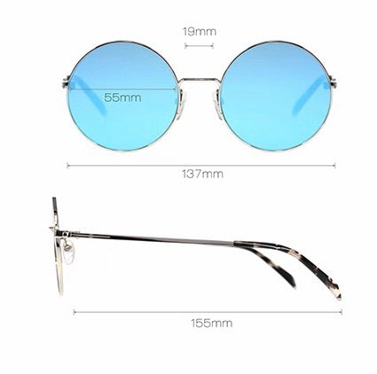 Sunglasses, Vintage Thin Metal Round