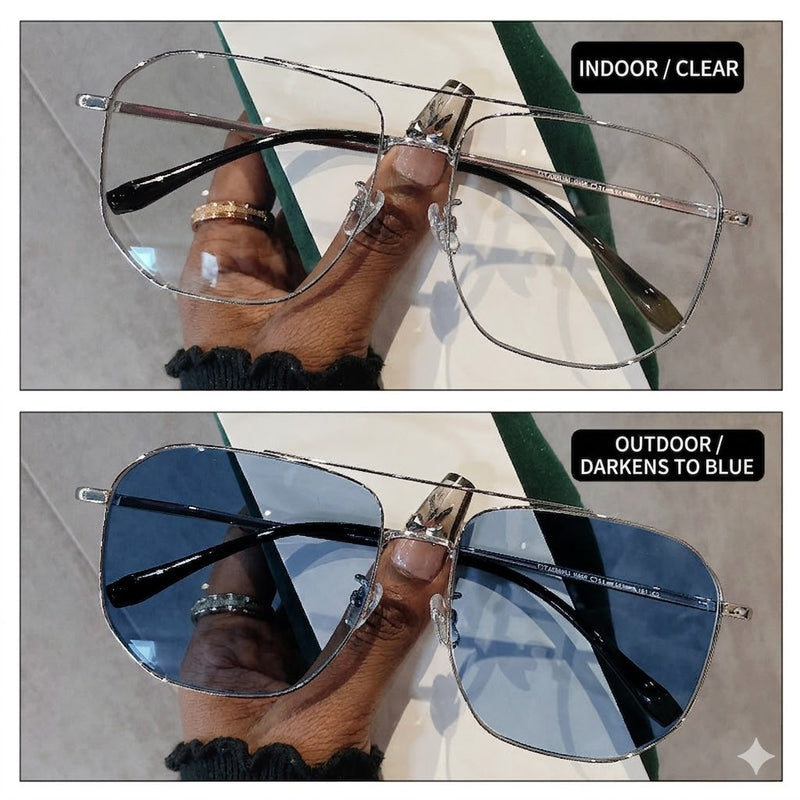 Prescription Men’s Eyeglasses | Large Frame Photochromic Glasses