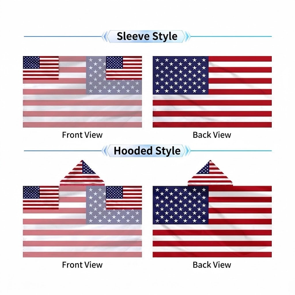 2026 World Cup National Flag Cape, 48 Countries Available, Hooded / Sleeve Tube 2 Styles