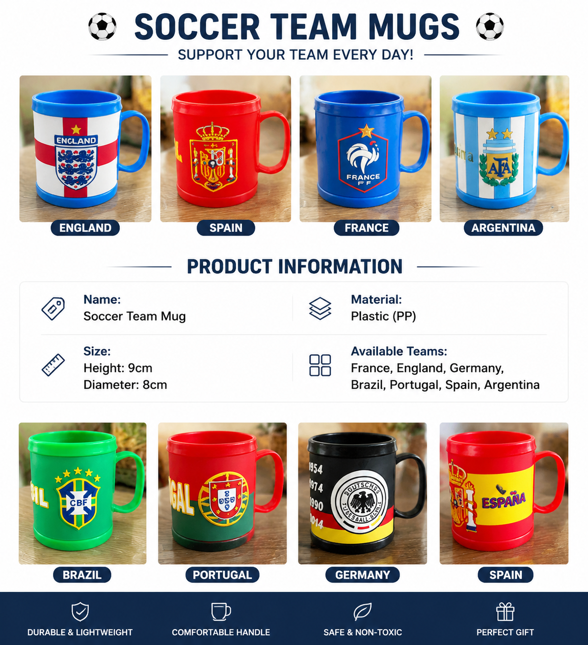 2026 World Cup National Team Ceramic Mug Fan Flag Print Souvenir Cup