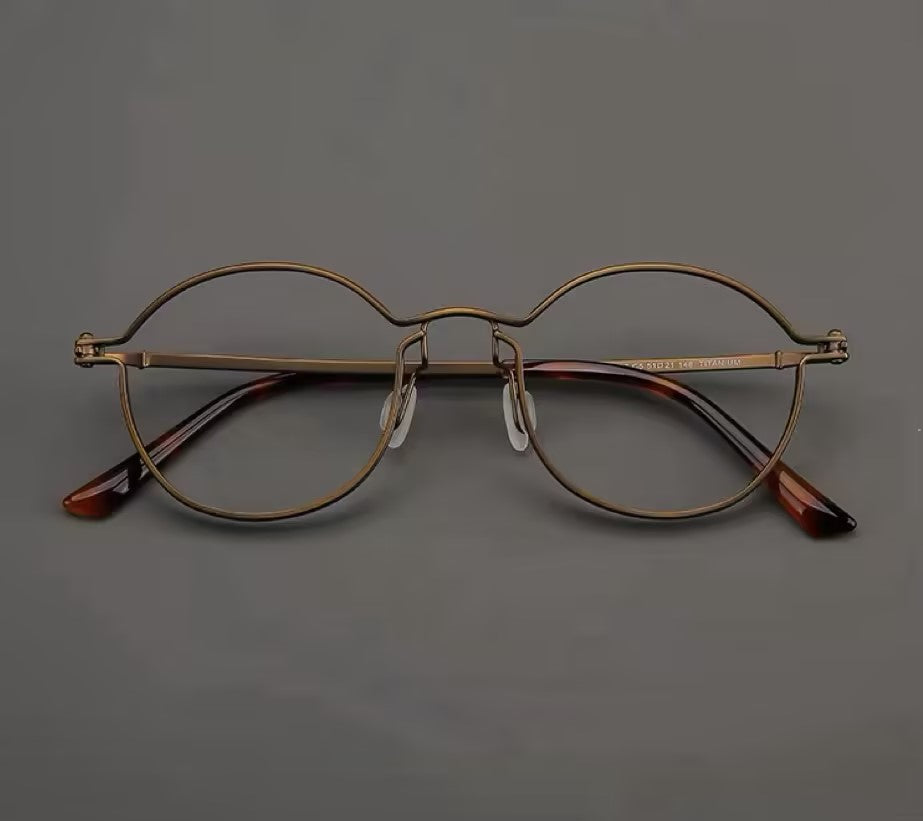 Prescription Glasses | Ultra Thin Wire Titanium Oval Optical Frames