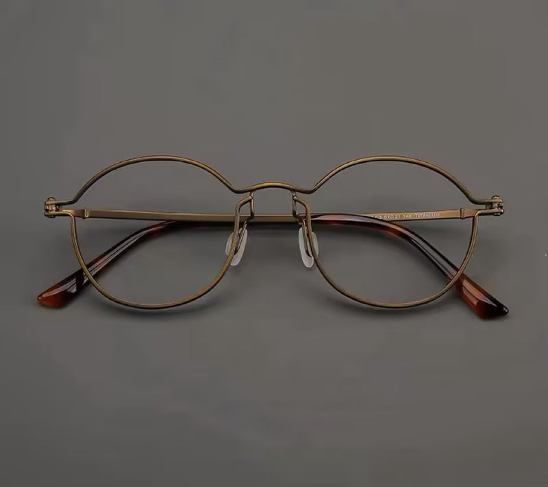 Prescription Glasses | Ultra Thin Wire Titanium Oval Optical Frames