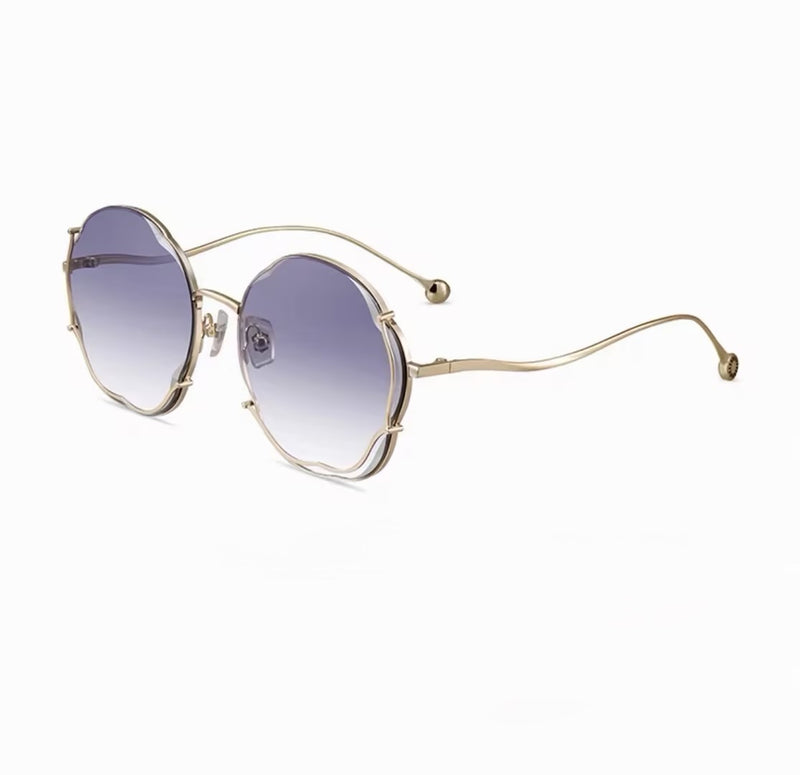 Prescription Women's Sunglasses, Wave Rimless Fashion Shades