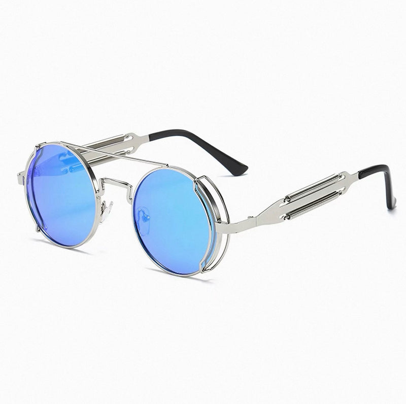 Sunglasses | Steampunk Double Bridge Round Metal, 13 Color Option