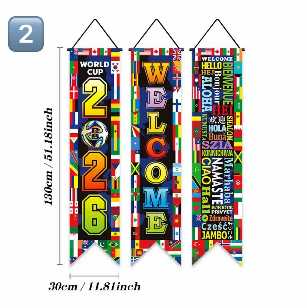 Hanging Banner Decor, Multiple Styles Available Pack of 3