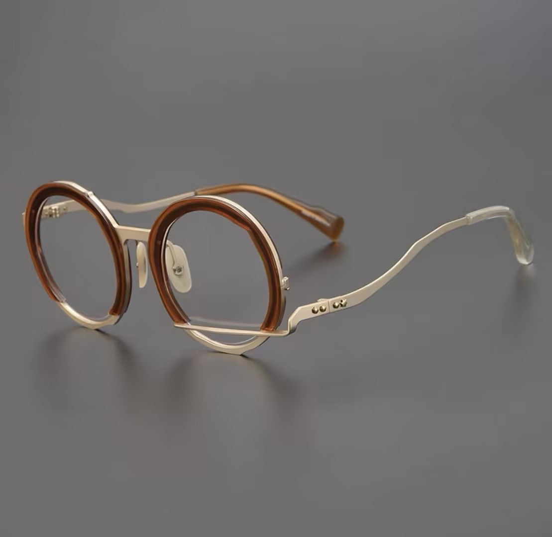Prescription Glasses | Retro Double Layer Round Optical Frames