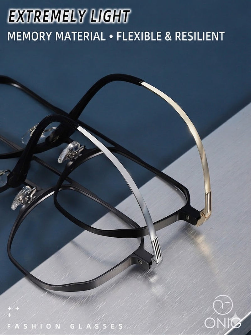 Prescription Eyeglasses | 10g Ultra-Light Titanium Alloy Magnetic Clip-On Frame