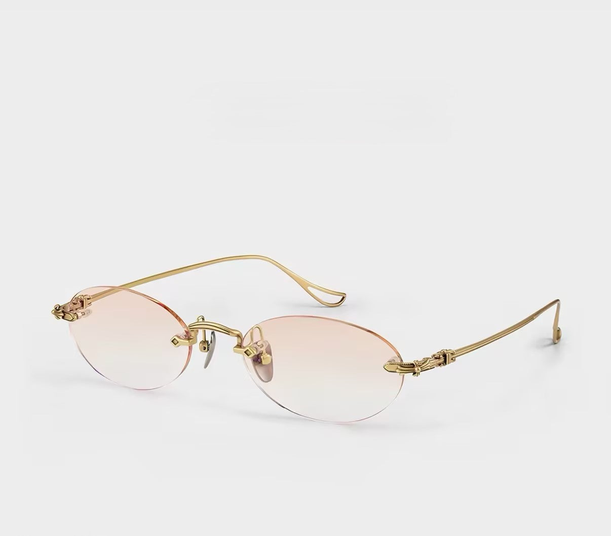 Prescription Sunglasses | Rimless Vintage Oval