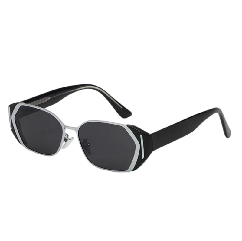 Prescription Sunglasses, Retro Hexagon Two-Tone Frames