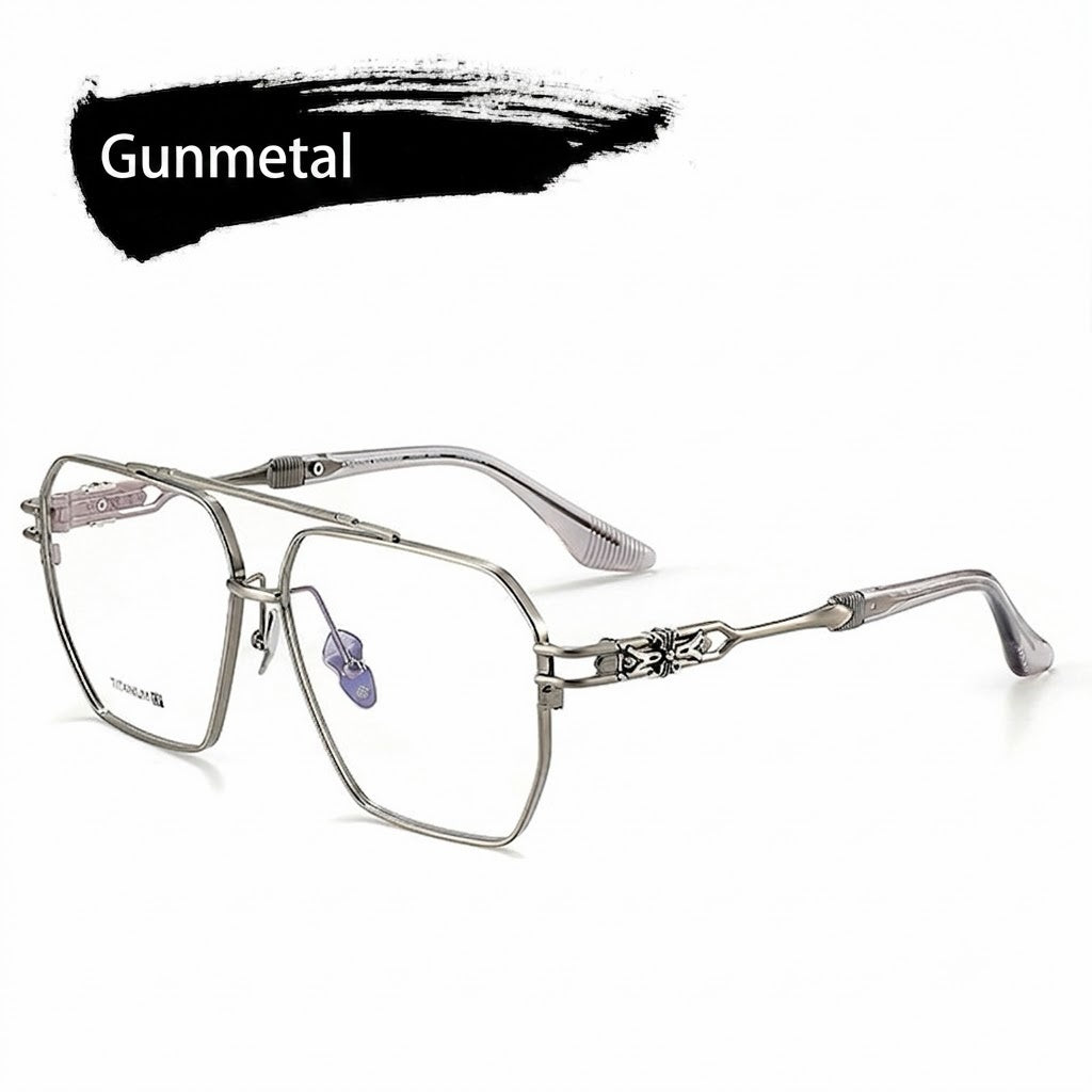 Prescription Men’s Glasses | Vintage Pure Titanium Square Frame