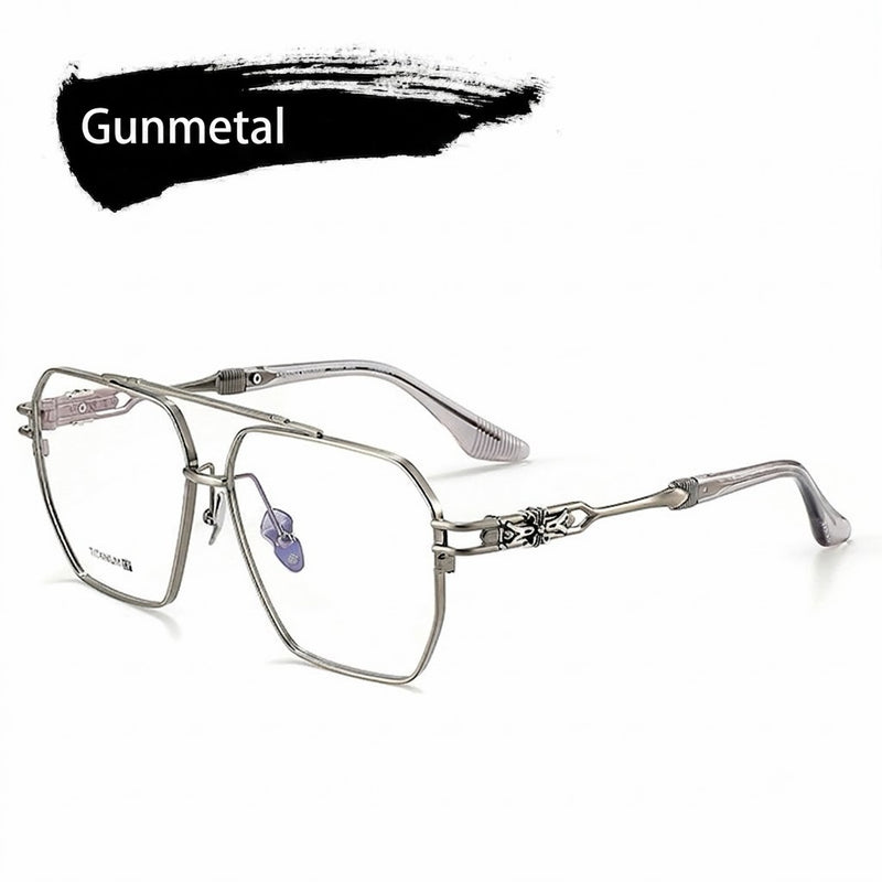 Prescription Men’s Glasses | Vintage Pure Titanium Square Frame