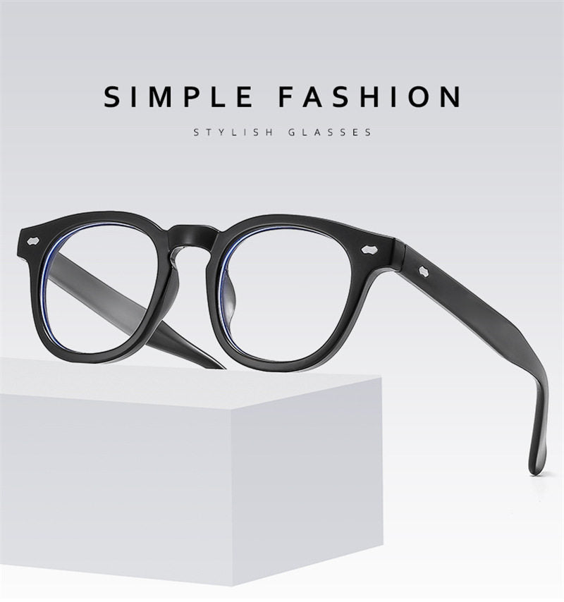 Prescription Reading Glasses, Classic Round Black Frame