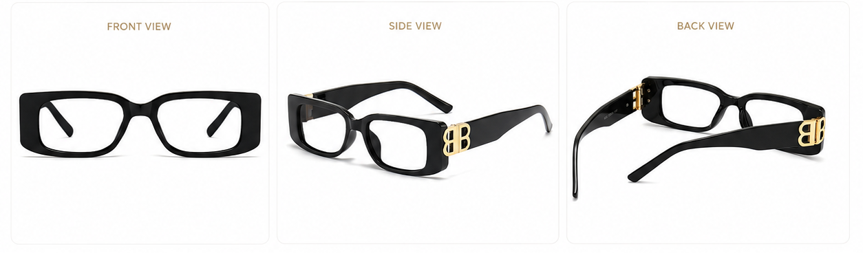 Prescription Reading Glasses, Fashion Wide Frame