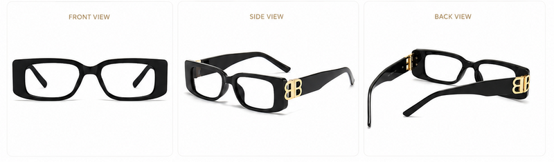 Prescription Reading Glasses, Fashion Wide Frame
