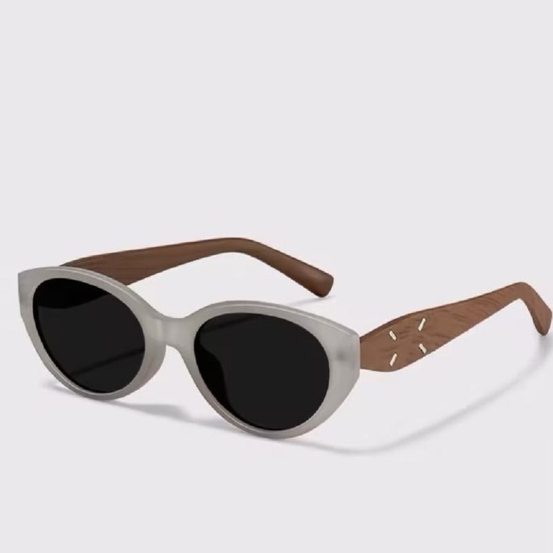 Prescription Sunglasses, Vintage Cat Eye Wood Grain Frames